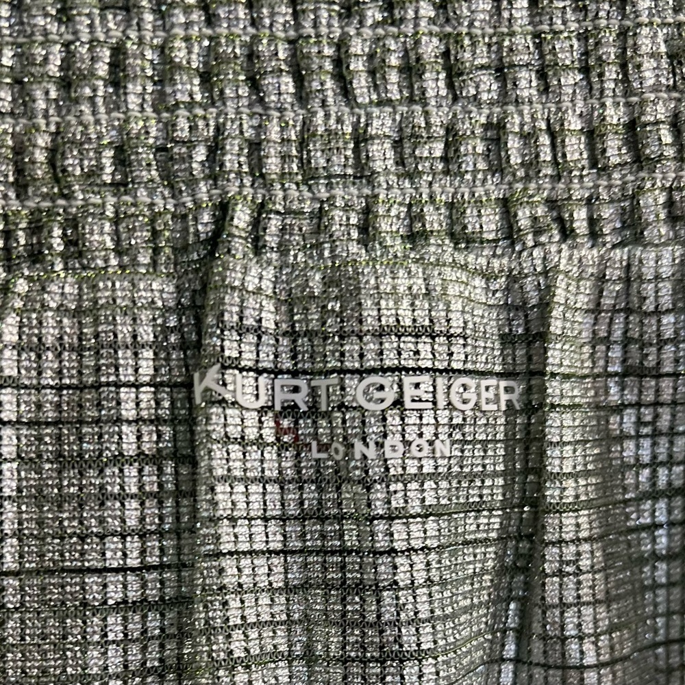 💚💚 KURT GEIGER SHOREDITCH GREEN/SILVER MAXI DRESS-SZ S💚💚NWT - Picture 10 of 17